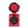 EKF Розетка стационарная внутренняя угловая 4142 3Р+РЕ 16А 380В IP67 PROxima ps-4142-16-380