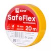 EKF Изолента ПВХ желтая 19мм 20м серии SafeFlex plc-iz-sf-y