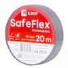 EKF Изолента ПВХ серо-стальная 19мм 20м серии SafeFlex plc-iz-sf-st