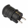 EKF Вилка угловая каучуковая 230В 2P+PE 16A IP44 RPS-017-16-230-44-r