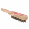 EKF wbs-wd-5-mas Кордщетка стальная, деревянная ручка, 5 рядная