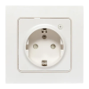 EKF RCS-ST16-WD-ZB Умная розетка Стокгольм 1-местная 16А белый Zigbee