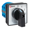 EKF pk-1-121-10-65Переключатель кулачковый ПК-1-121 10А 1P «0-1-2-3» IP65