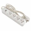 EKF UBA16-2USB-4-02i Удлинитель "Эксперт" 4 гнезда 2 метра 16А/3,5кВт с 2 USB 2,1А
